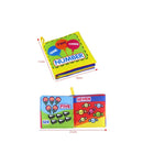 Livro De Pano Macio Para Bebê Com Chocalho Brinquedo Educacional Precoce Presente De Natal Recém-Nascido