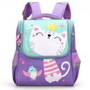 Mochila Escolar Infantil Menino Menina Dinossauro Gatinho de Costas