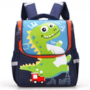 Mochila Escolar Infantil Menino Menina Dinossauro Gatinho de Costas