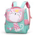 Mochila Escolar Infantil Menino Menina Dinossauro Gatinho de Costas
