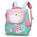 Mochila Escolar Infantil Menino Menina Dinossauro Gatinho de Costas