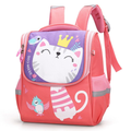 Mochila Escolar Infantil Menino Menina Dinossauro Gatinho de Costas