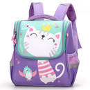 Mochila Escolar Infantil Menino Menina Dinossauro Gatinho de Costas