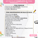 Kit Material Escolar Menina Completo Com ou Sem Mochila Feminina Escolar Material Estojo Escolar Feminino