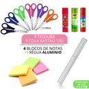 Kit Material Escolar Menina Completo Com ou Sem Mochila Feminina Escolar Material Estojo Escolar Feminino