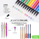 Kit Material Escolar Menina Completo Com ou Sem Mochila Feminina Escolar Material Estojo Escolar Feminino