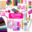 Kit Material Escolar Menina Completo Com ou Sem Mochila Feminina Escolar Material Estojo Escolar Feminino