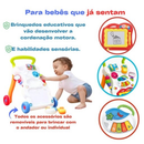 Andador Infantil Educativo Musical Brinquedo Didático Bebê Centro de Atividades Multmaxx