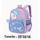 Mochila Escolar Infantil Menino Menina Dinossauro 030