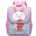 Mochila Escolar Infantil Menino Menina Dinossauro Gatinho de Costas