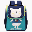 Mochila Escolar Infantil Menino Menina Dinossauro Gatinho de Costas