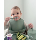 Kit 8 Peças de Talheres de Silicone para Bebês e Crianças