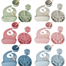 Kit 8 Peças de Talheres de Silicone para Bebês e Crianças