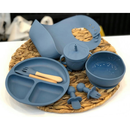 Kit 8 Peças de Talheres de Silicone para Bebês e Crianças