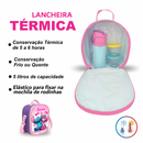 Kit mochila escolar infantil Stitch + Lancheira Térmica + Estojo de Rodinhas Reforçada