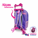 Kit mochila escolar infantil Stitch + Lancheira Térmica + Estojo de Rodinhas Reforçada