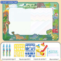 Tapete De Desenho De Água Grande 100x150cm Brinquedo Doodle Placa De Pintura Infantil Com 3 Canetas Mágicas Educativo