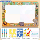 Tapete De Desenho De Água Grande 100x150cm Brinquedo Doodle Placa De Pintura Infantil Com 3 Canetas Mágicas Educativo