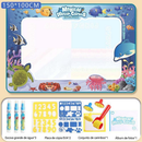 Tapete De Desenho De Água Grande 100x150cm Brinquedo Doodle Placa De Pintura Infantil Com 3 Canetas Mágicas Educativo