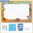 Tapete De Desenho De Água Grande 100x150cm Brinquedo Doodle Placa De Pintura Infantil Com 3 Canetas Mágicas Educativo