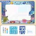 Tapete De Desenho De Água Grande 100x150cm Brinquedo Doodle Placa De Pintura Infantil Com 3 Canetas Mágicas Educativo