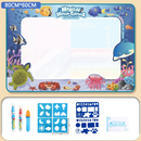 Tapete De Desenho De Água Grande 100x150cm Brinquedo Doodle Placa De Pintura Infantil Com 3 Canetas Mágicas Educativo