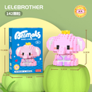 Mini Blocos de Montar Lego-Compatíveis Mini Micro Blocos de Animais - Conjunto de Construção Criativo para Crianças,