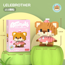 Mini Blocos de Montar Lego-Compatíveis Mini Micro Blocos de Animais - Conjunto de Construção Criativo para Crianças,