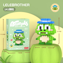 Mini Blocos de Montar Lego-Compatíveis Mini Micro Blocos de Animais - Conjunto de Construção Criativo para Crianças,