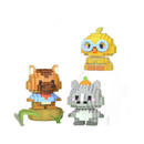 Mini Blocos de Montar Lego-Compatíveis Mini Micro Blocos de Animais - Conjunto de Construção Criativo para Crianças,