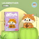 Mini Blocos de Montar Lego-Compatíveis Mini Micro Blocos de Animais - Conjunto de Construção Criativo para Crianças,