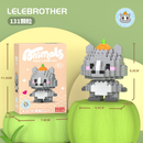 Mini Blocos de Montar Lego-Compatíveis Mini Micro Blocos de Animais - Conjunto de Construção Criativo para Crianças,