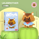 Mini Blocos de Montar Lego-Compatíveis Mini Micro Blocos de Animais - Conjunto de Construção Criativo para Crianças,